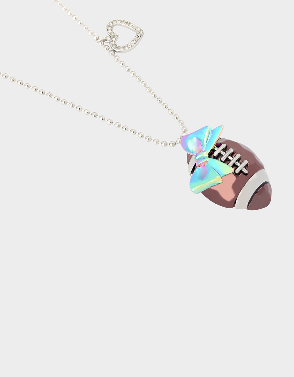 Betsey Johnson Best Seller - SHORT FOOTBALL PENDANT CRYSTAL Women's Football Necklace