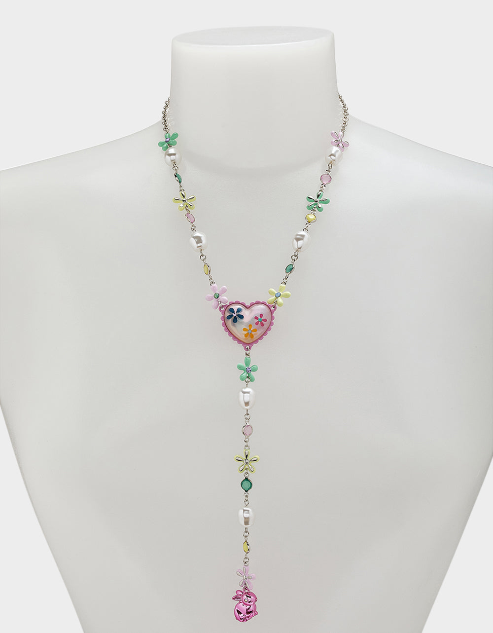 Betsey Johnson Everyday - HOP TO IT FLOWER EGG Y NECKLACE MULTI