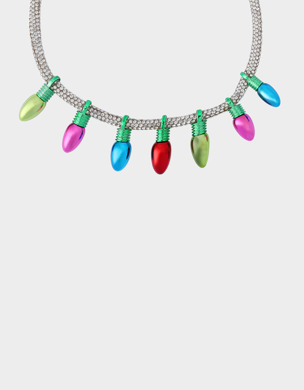Betsey Johnson Discount - MULTI LIGHT BIB NECKLACE Women's Christmas-Themed Lights Bib Necklace