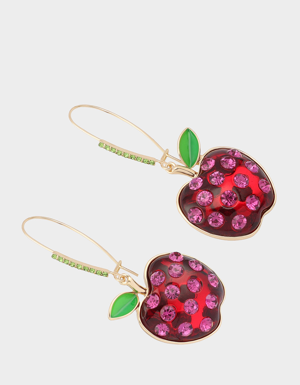 Betsey Johnson Hot Sale - APPLE DROP EARRING RED MULTI Women's Apple Hook Drop Earrings
