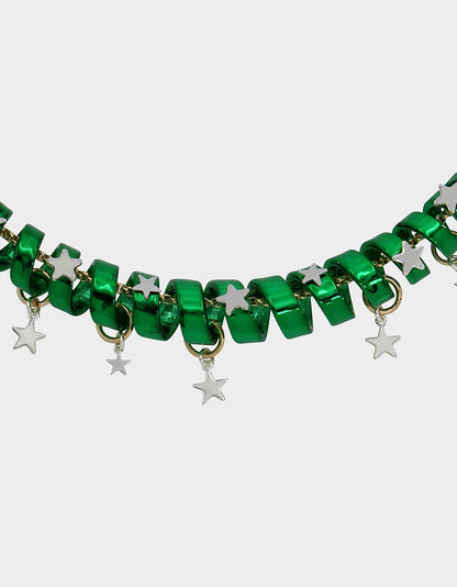 Betsey Johnson Essential - BETSEYS HOLIDAY COIL NECKLACE GREEN