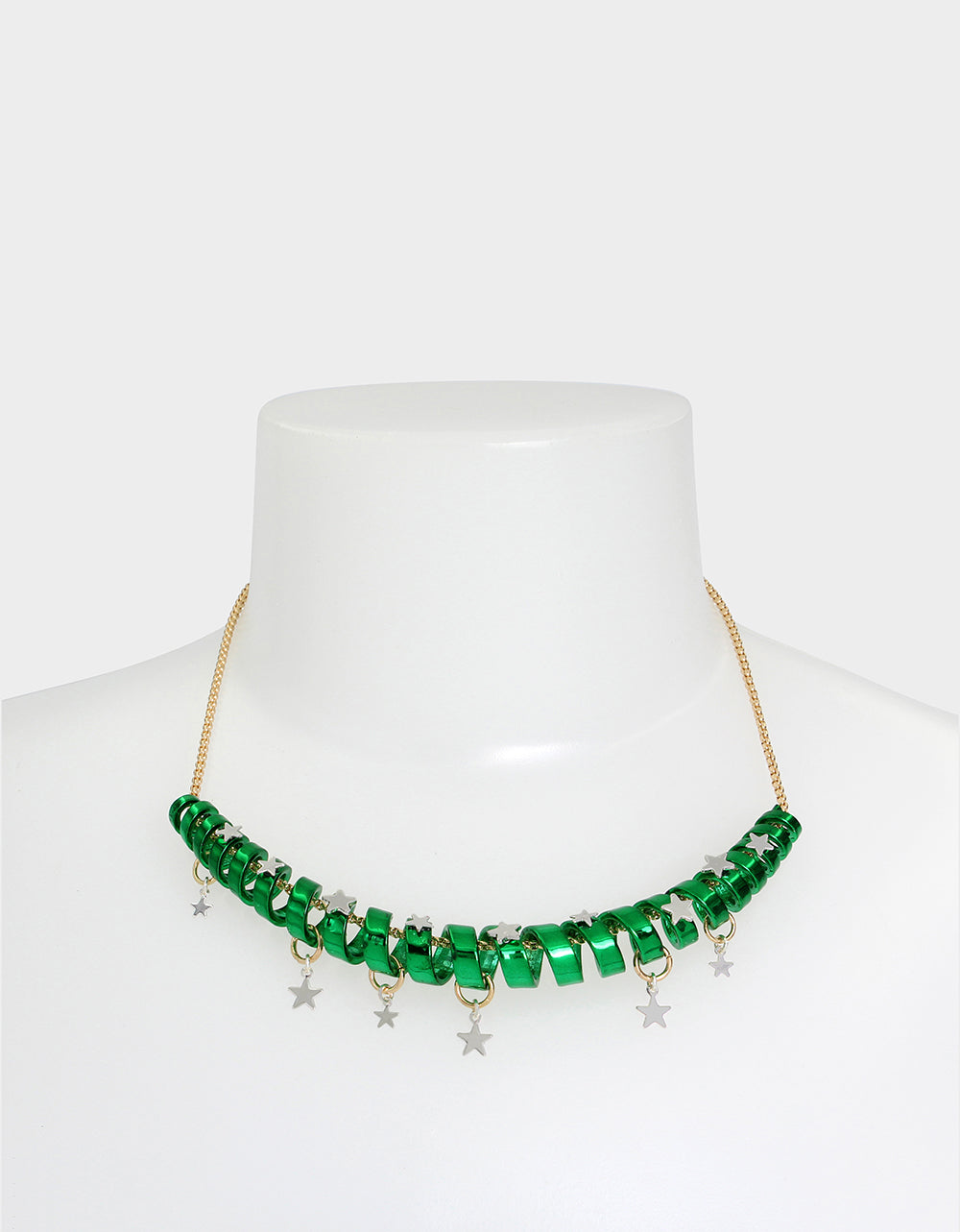 Betsey Johnson Essential - BETSEYS HOLIDAY COIL NECKLACE GREEN