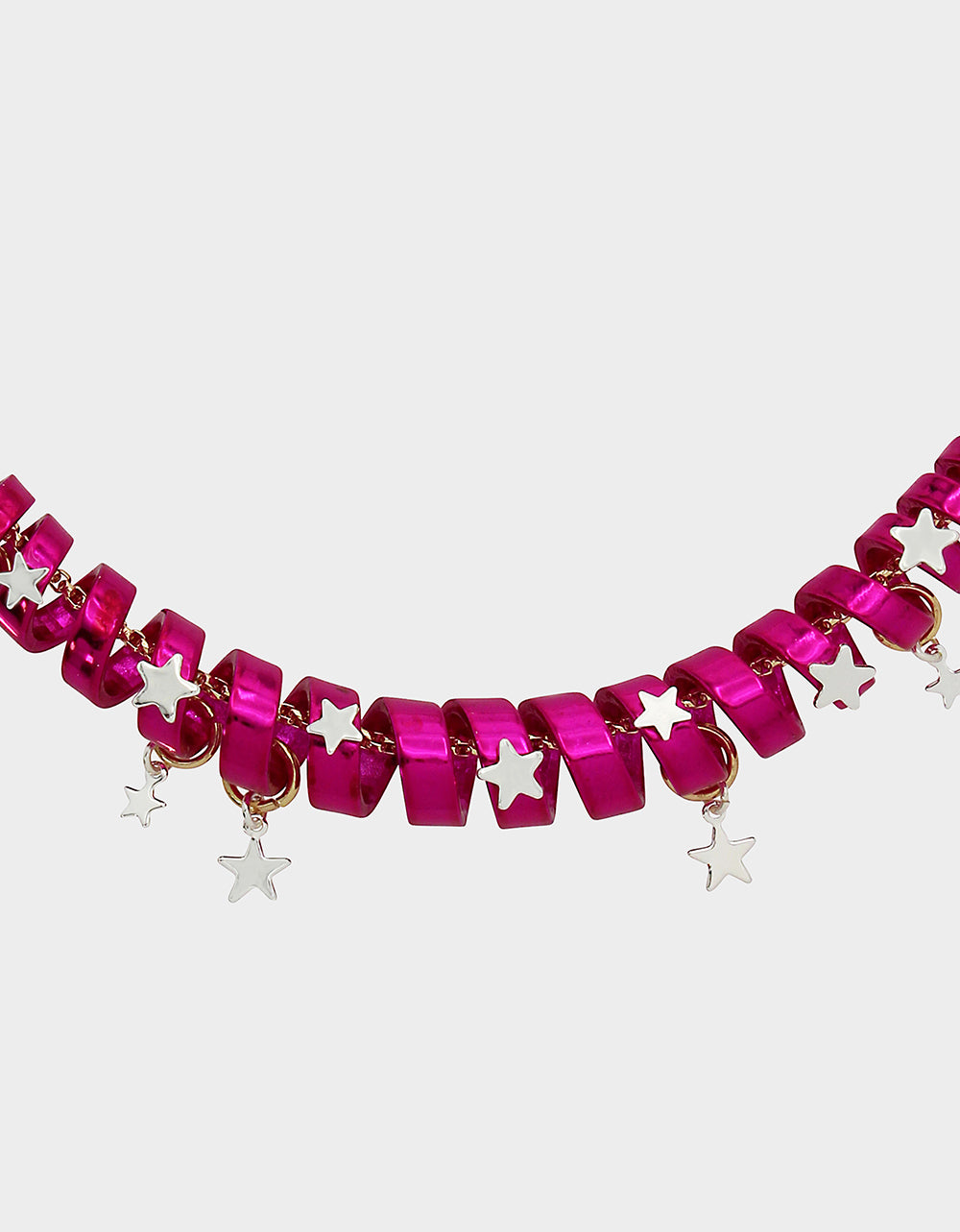 Betsey Johnson Classic - BETSEYS HOLIDAY COIL NECKLACE PINK