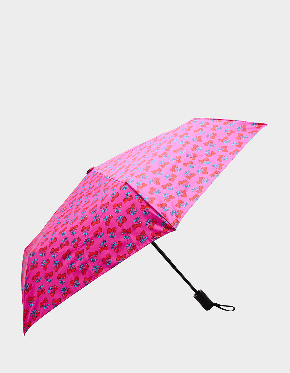 Betsey Johnson Signature - BETSEY'S CHERRY HEART PRINT UMBRELLA PINK MULTI
