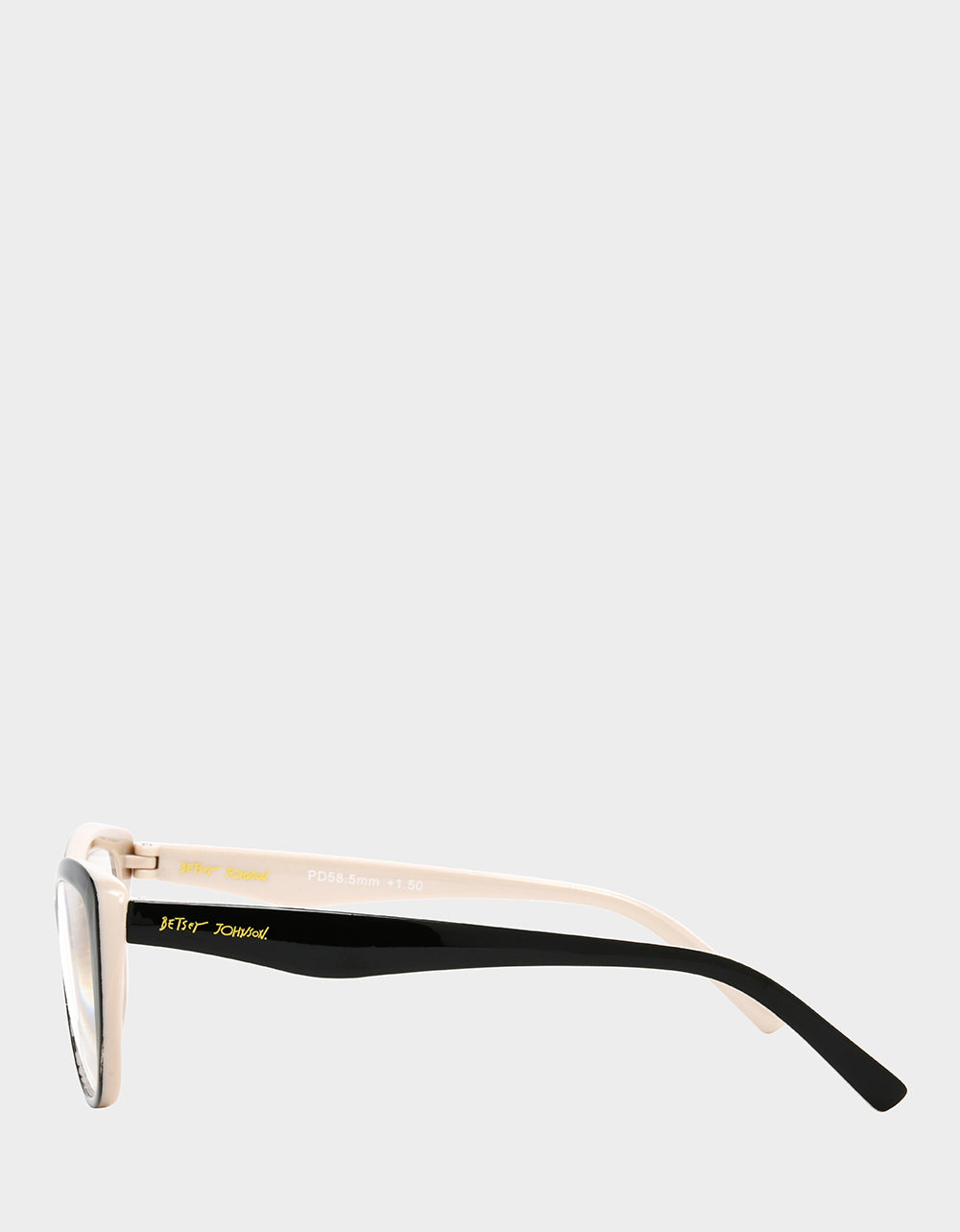 Betsey Johnson Popular - EFFORTLESS CHIC CAT EYE READING GLASSES BLACK Women's Black Nude Cat Eye Reading Glasses