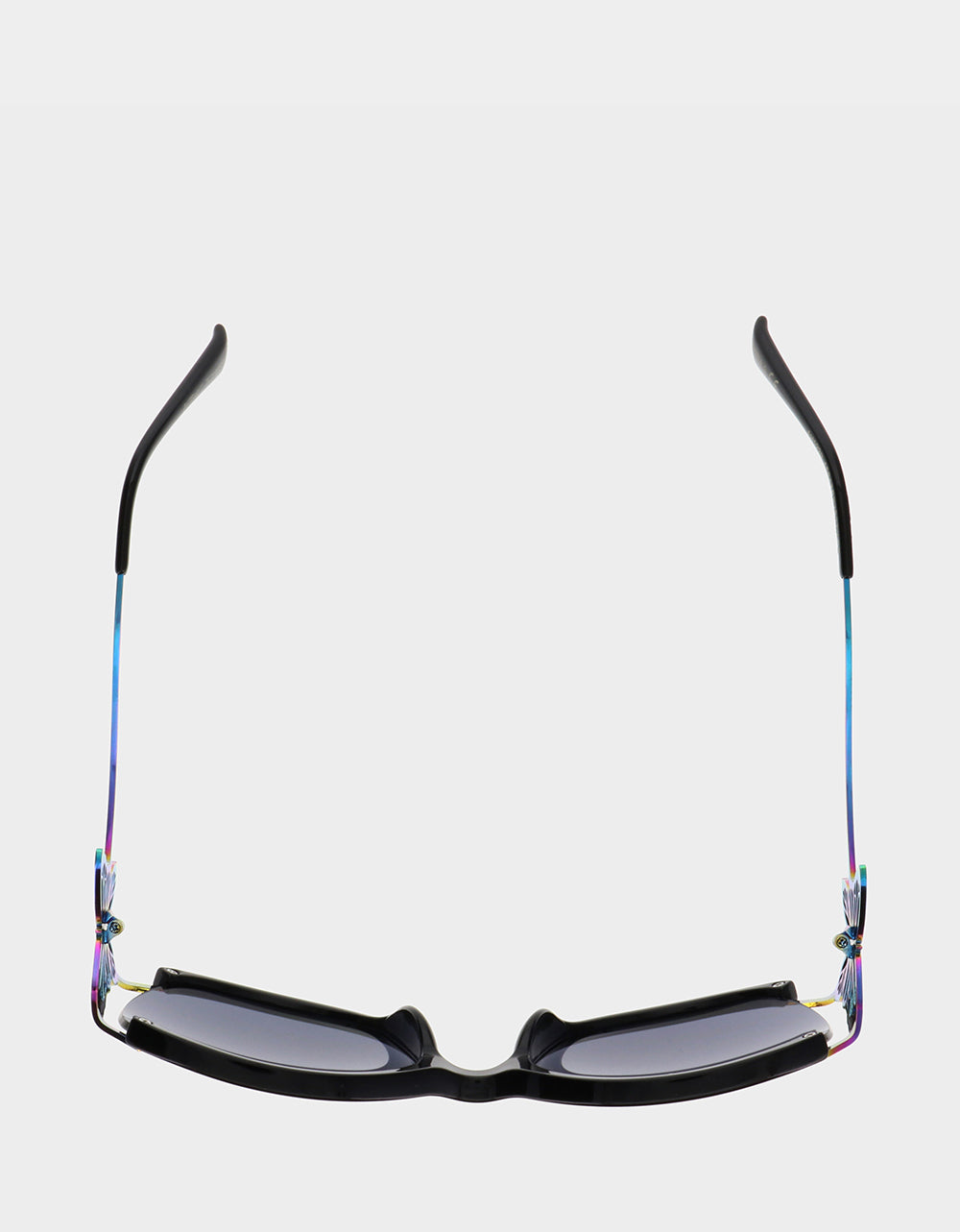 Betsey Johnson Popular - BLAZING STAR SUNGLASSES BLACK Women's Black Rainbow Butterfly Sunglasses