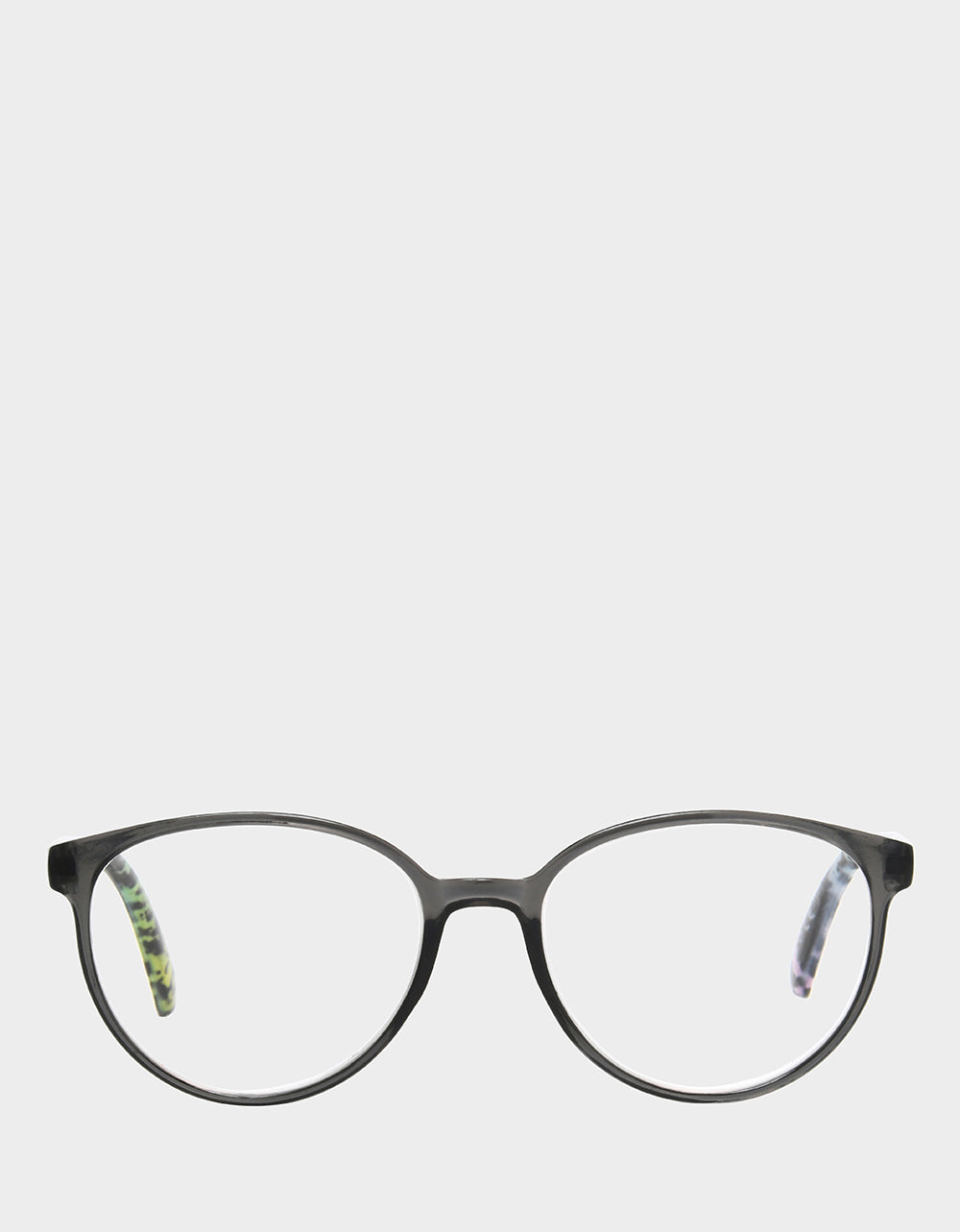 Betsey Johnson Hot Sale - CAREFREE DAYS ROUND READING GLASSES LIGHT GREY Women's Round Grey Pastel Reading Glasses