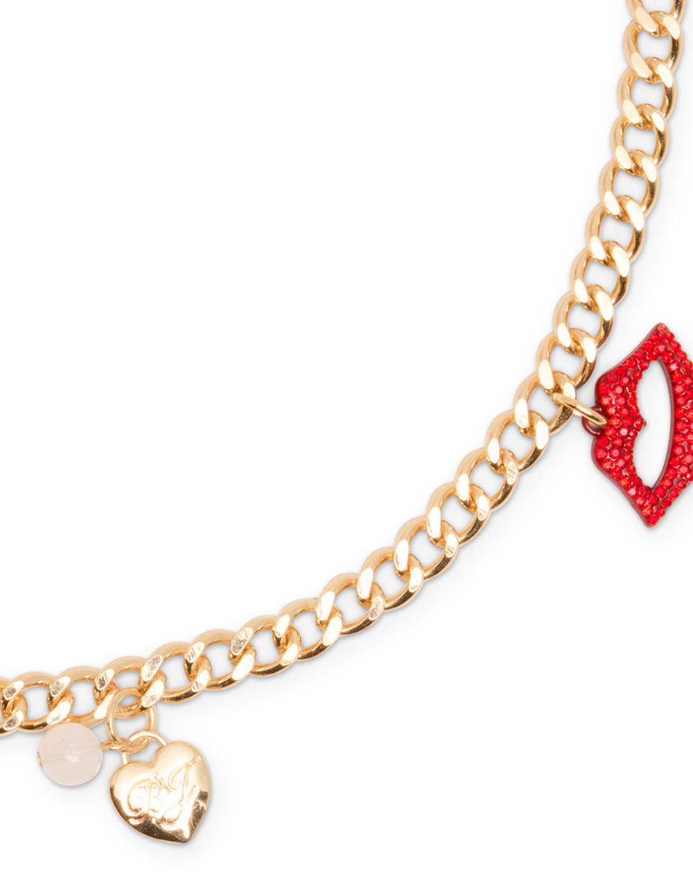 Betsey Johnson Great Value - MULTI CHARM CHAIN BELT GOLD Women's Metal Charm Adjustable Belt