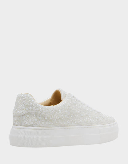 Betsey Johnson Trusted - HERE COMES THE BRIDE BUNDLE Women's Bridal Pearl Sneakers and Heels Set
