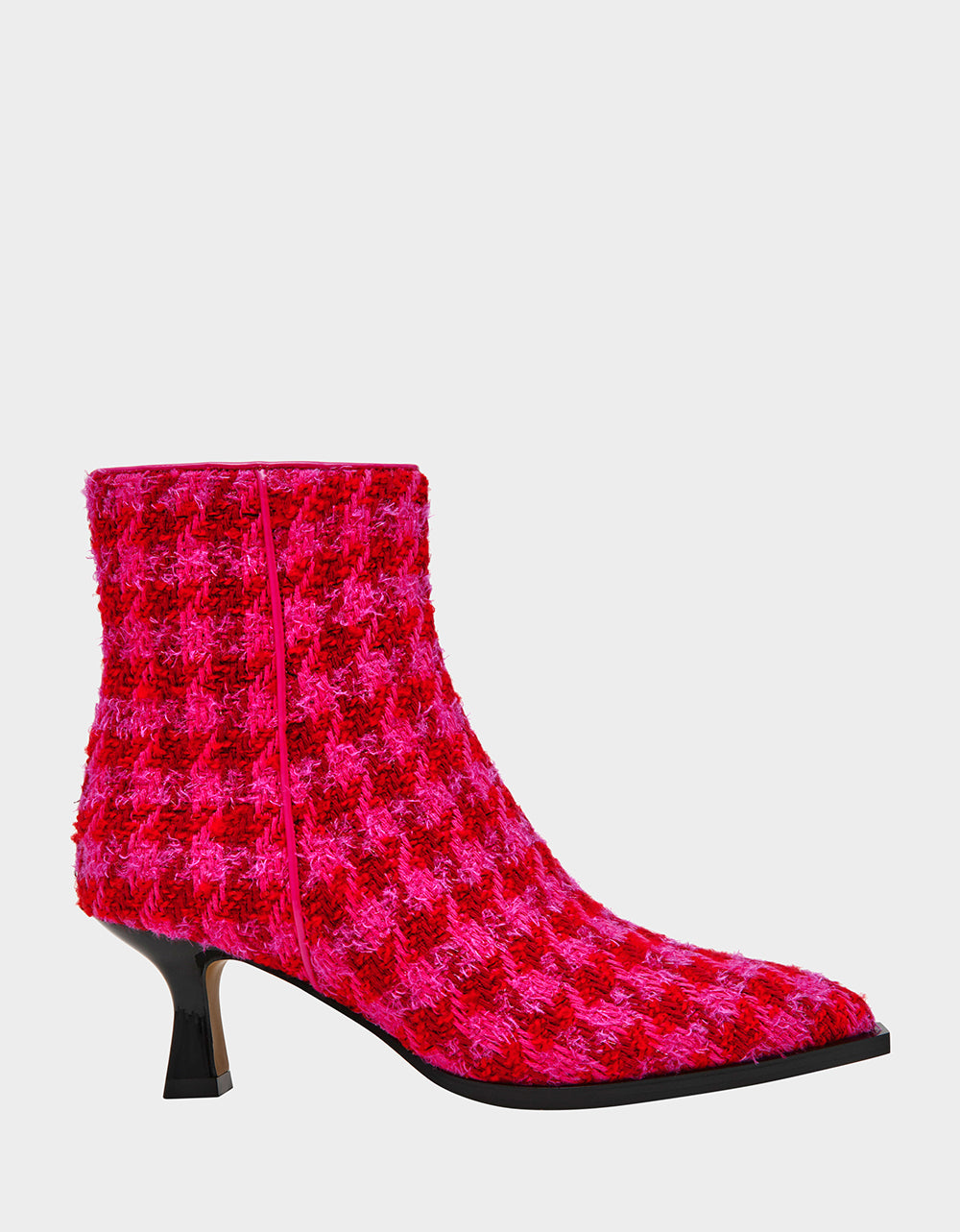 Betsey Johnson Value - LOUISA FUCHSIA MULTI Women's Pointed Toe Kitten Heel Ankle Bootie