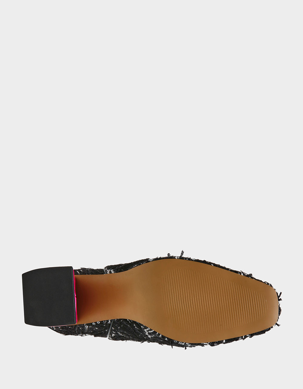 Betsey Johnson Recommended - STEVIE BLACK MULTI Square-Toe Block Heel Women's Ankle Boot