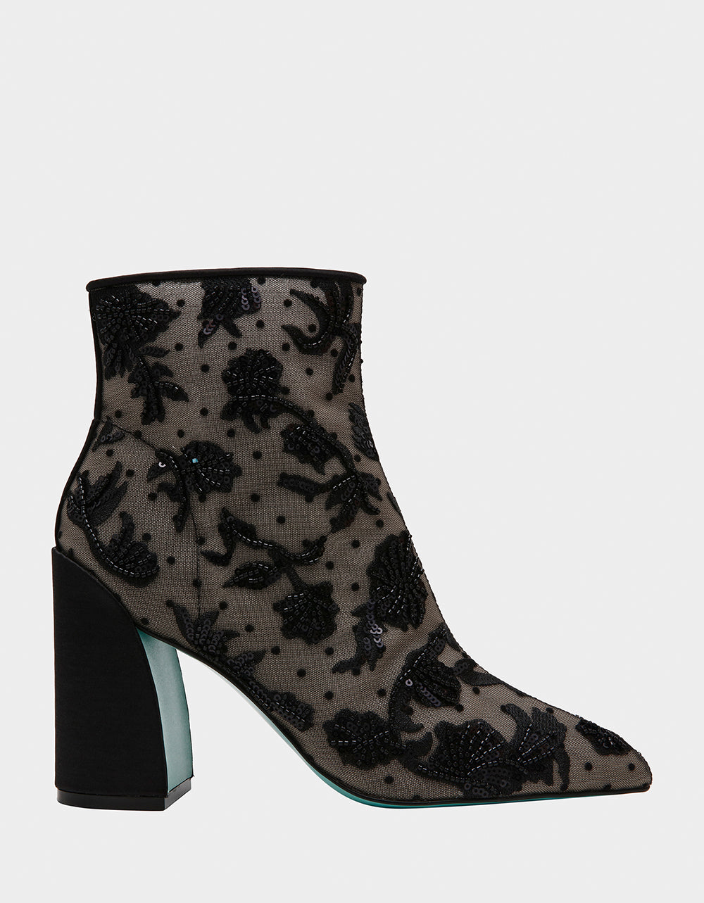 Betsey Johnson Discount - MERRI BLACK Mesh Bootie