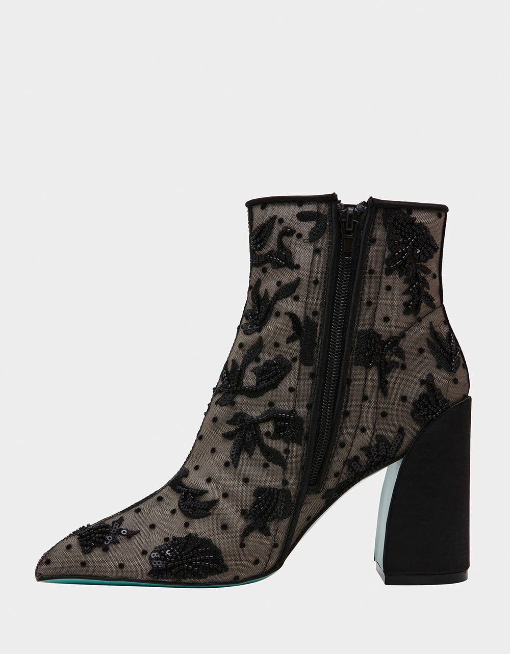 Betsey Johnson Discount - MERRI BLACK Mesh Bootie