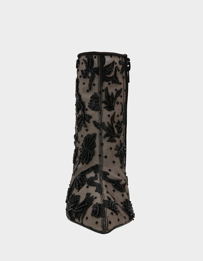 Betsey Johnson Discount - MERRI BLACK Mesh Bootie