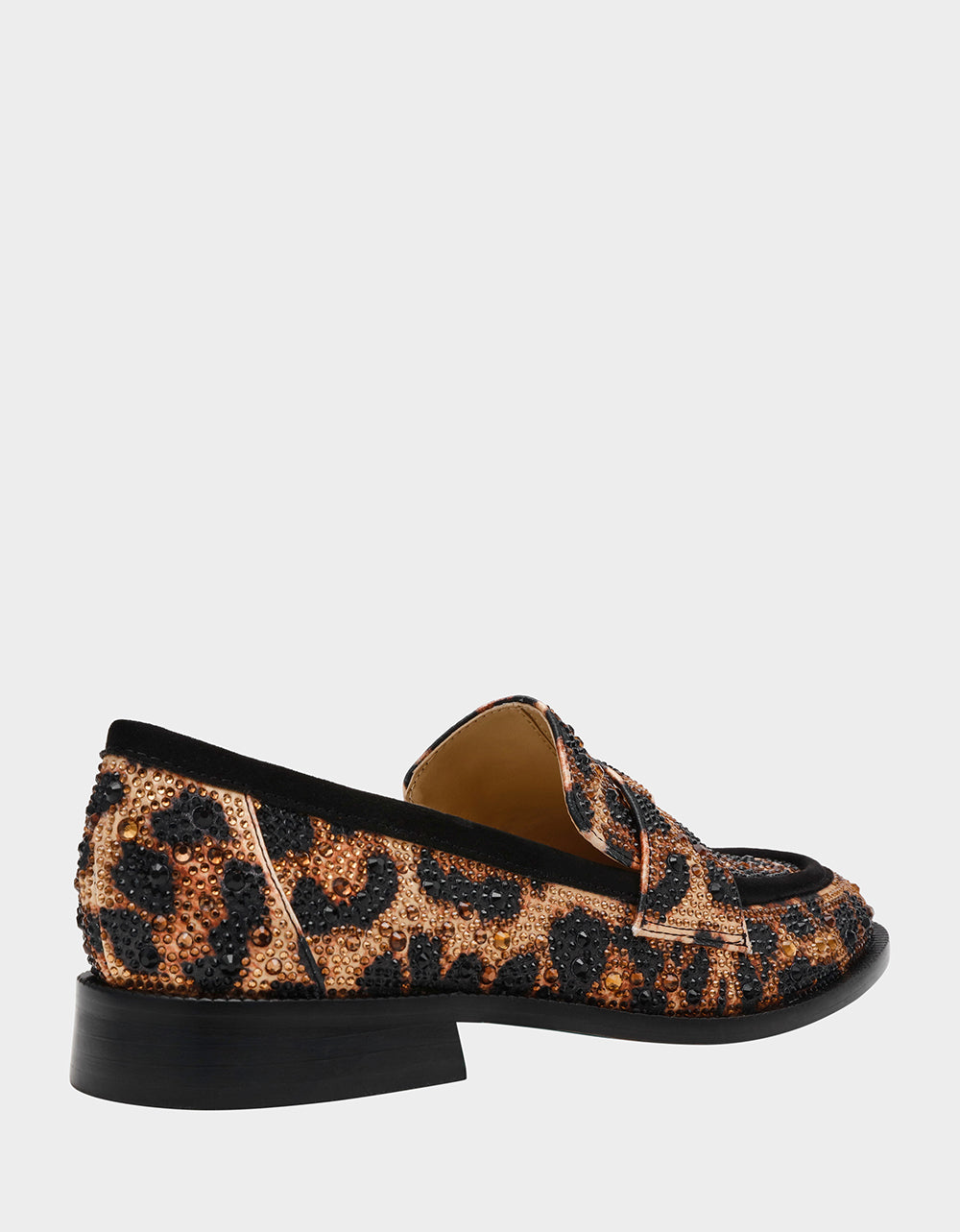 Betsey Johnson Popular - CANNE LEOPARD Slip-On Embellished Rhinestone Women's Loafer