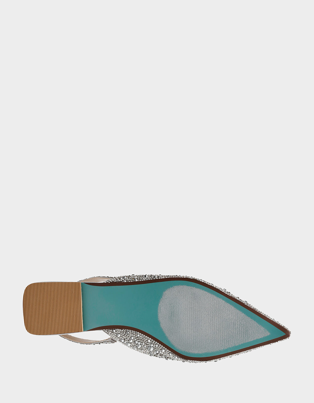 Betsey Johnson Value - VANCE SILVER Rhinestone Slingback Flats