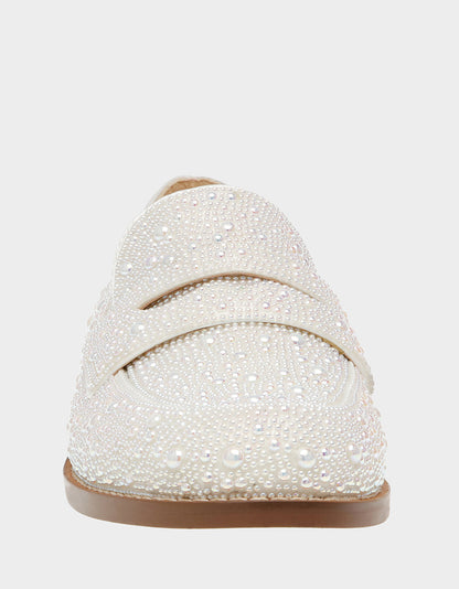Betsey Johnson Trending - ARON IVORY Pearl Loafers