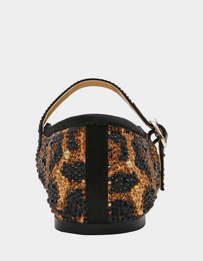 Betsey Johnson Special Offer - LOREL LEOPARD Women's Leopard Mary Jane Ballet Flat
