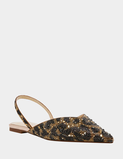 Betsey Johnson Top Pick - VANCE LEOPARD Slingback Flat