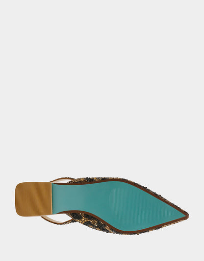 Betsey Johnson Top Pick - VANCE LEOPARD Slingback Flat