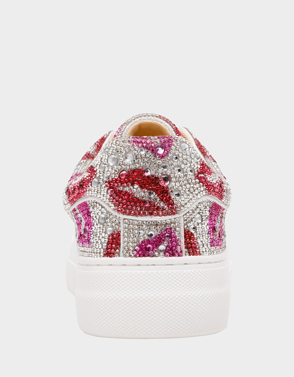 Betsey Johnson Special Offer - SIDNY MULTI LIPS Women's Rhinestone Platform Sneaker