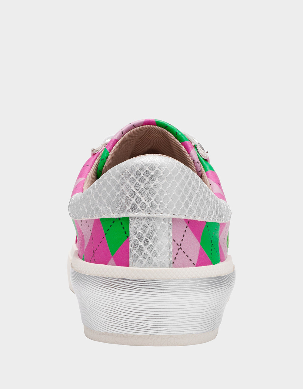 Betsey Johnson Trusted - SHERRIE PINK/GREEN MULTI Women's Low-Top Lace-Up Sneaker