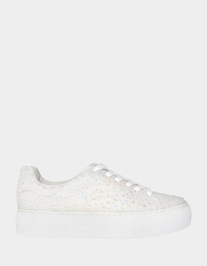 Betsey Johnson Hot Sale - SB-SIDNY IVORY Pearl Sneaker