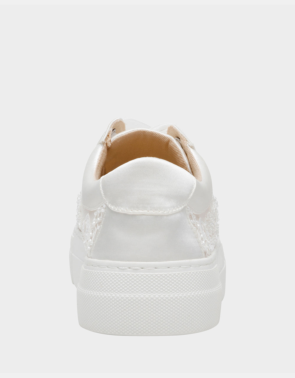 Betsey Johnson Best Seller - THEAA IVORY Platform Low-Top Lace-Up Sneakers