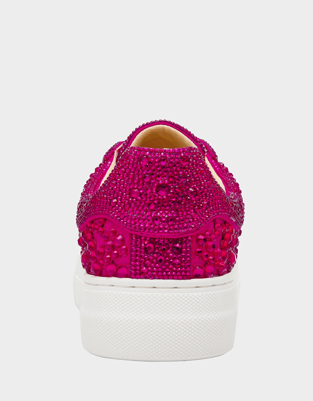 Betsey Johnson Everyday - REILY Fuchsia Platform Low-Top Lace-Up Rhinestone Women's Sneaker