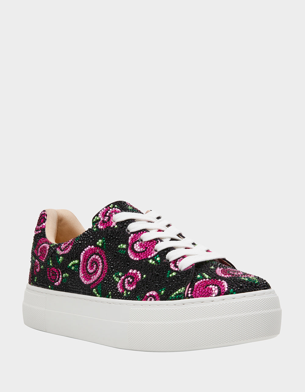 Betsey Johnson Trending - SIDNY BLACK ROSE Women's Tennis Sneaker