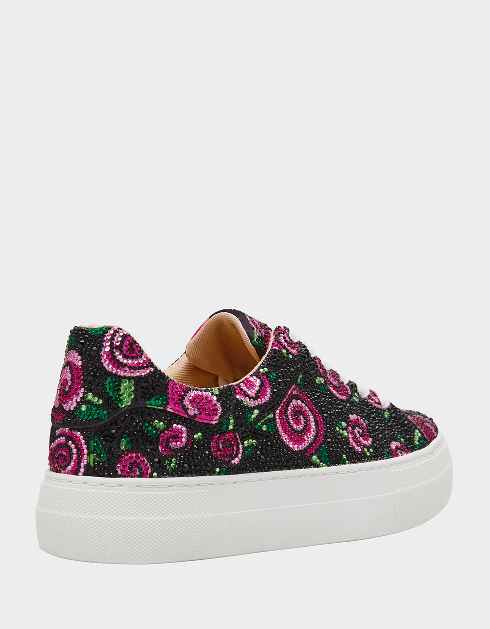 Betsey Johnson Trending - SIDNY BLACK ROSE Women's Tennis Sneaker
