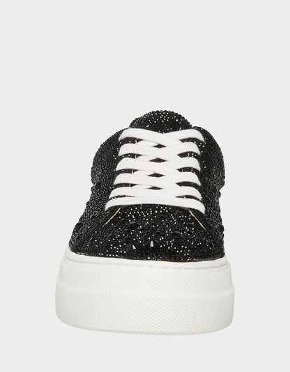 Betsey Johnson Trusted - SB-SIDNY BLACK Rhinestone Sneaker