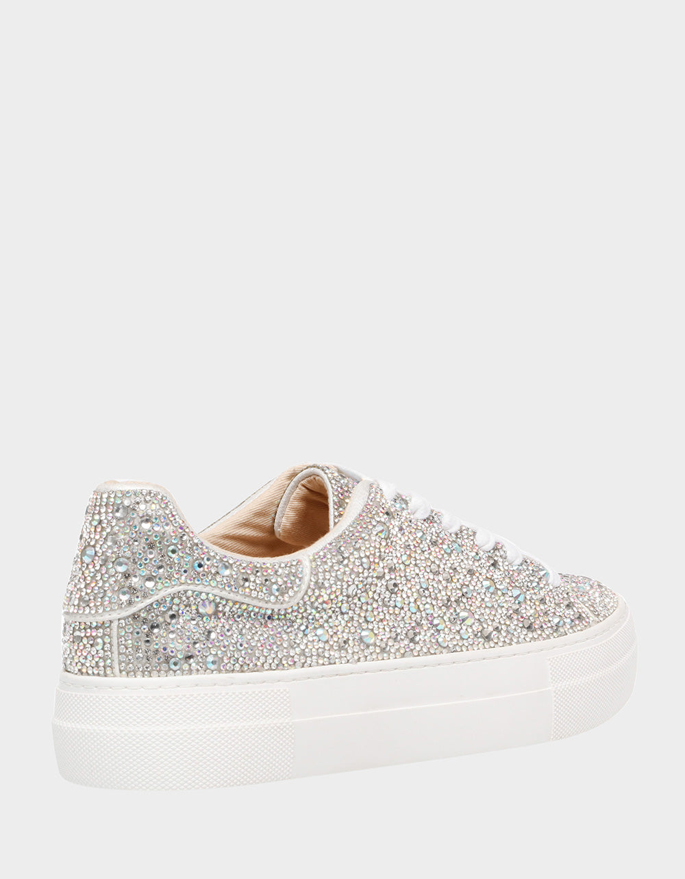 Betsey Johnson Premium - SIDNY RHINESTONES Lace Up Sneakers
