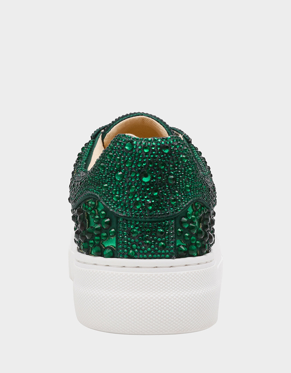 Betsey Johnson Essential - REILY EMERALD Platform Low-Top Lace-Up Rhinestone Women's Sneaker