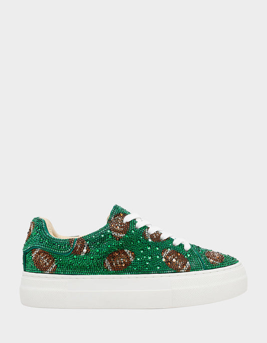 Betsey Johnson Smart Buy - SIDNY GREEN FOOTBALL Women's Football Sneaker
