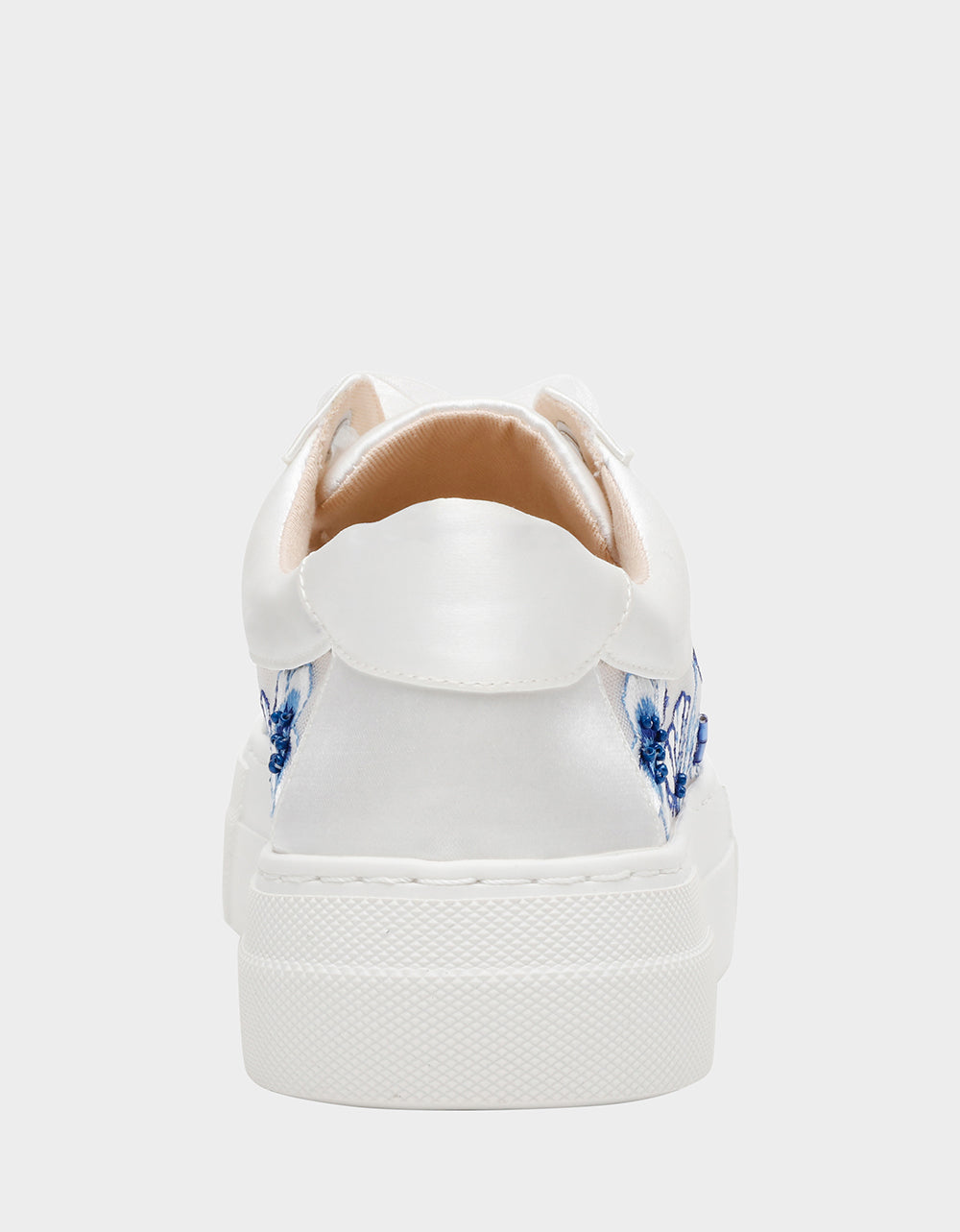 Betsey Johnson Special Offer - NINO BLUE FLORAL Platform Low-Top Lace-Up Sneakers