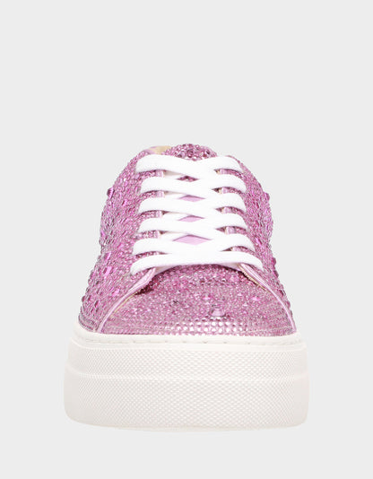 Betsey Johnson Trending - SIDNY LIGHT PINK Rhinestone Sneaker