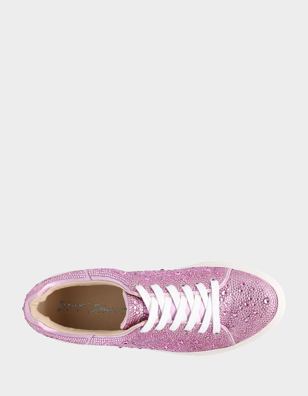 Betsey Johnson Trending - SIDNY LIGHT PINK Rhinestone Sneaker