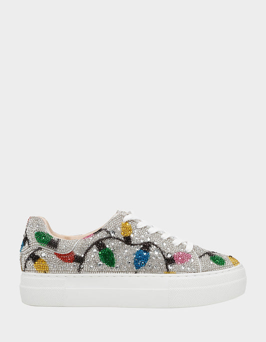 Betsey Johnson Special Offer - SIDNY MULTI LIGHTS Women's Christmas Lights Sneaker