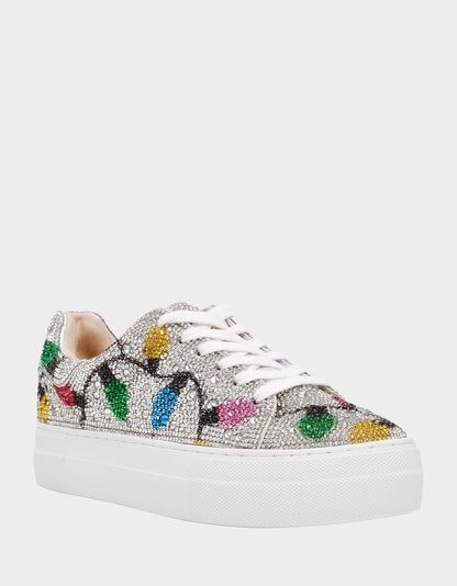 Betsey Johnson Special Offer - SIDNY MULTI LIGHTS Women's Christmas Lights Sneaker