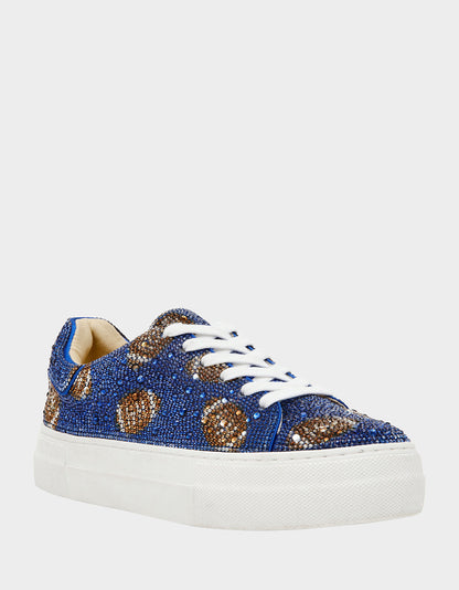 Betsey Johnson Best Seller - SIDNY BLUE FOOTBALL Women's Football Sneaker