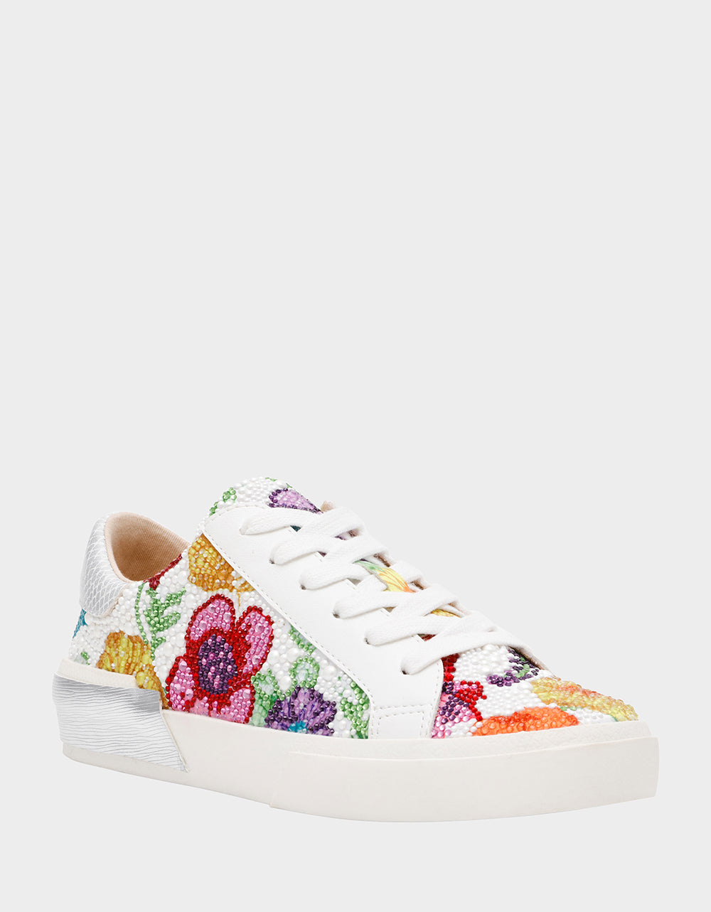 Betsey Johnson Deals - DAMON BRIGHT MULTI Women's Multicolor Floral Sneaker