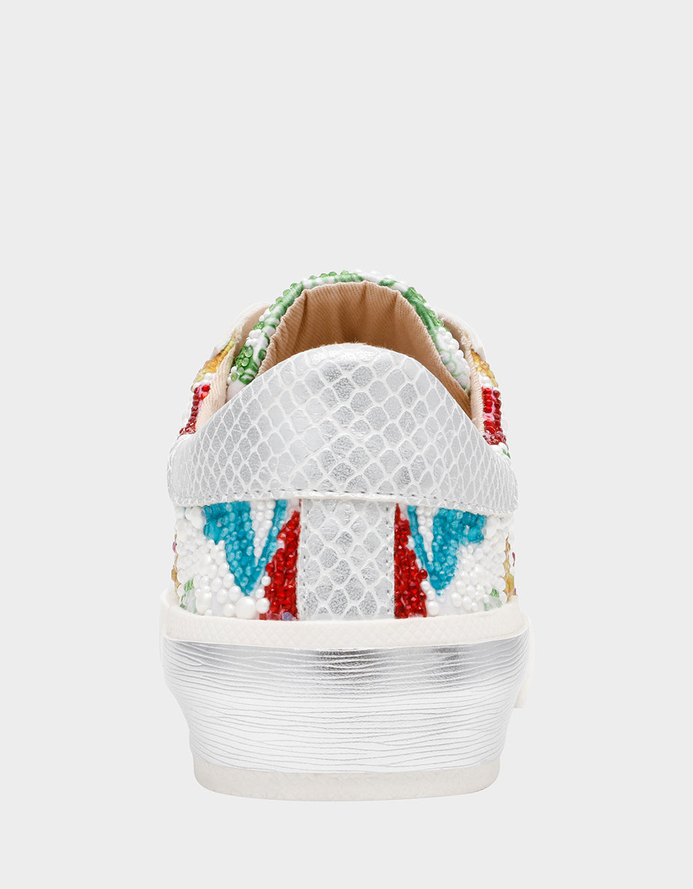 Betsey Johnson Deals - DAMON BRIGHT MULTI Women's Multicolor Floral Sneaker