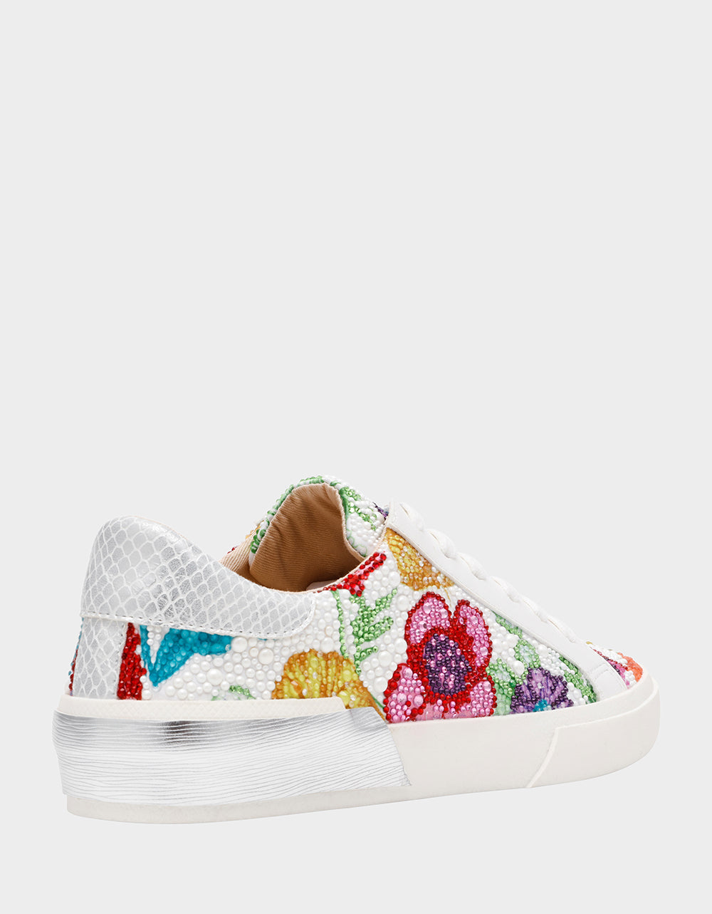 Betsey Johnson Deals - DAMON BRIGHT MULTI Women's Multicolor Floral Sneaker