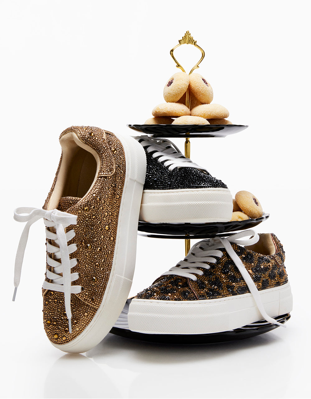 Betsey Johnson Premium - SB-SIDNY GOLD Rhinestone Shoes