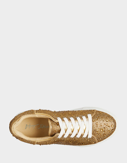 Betsey Johnson Premium - SB-SIDNY GOLD Rhinestone Shoes