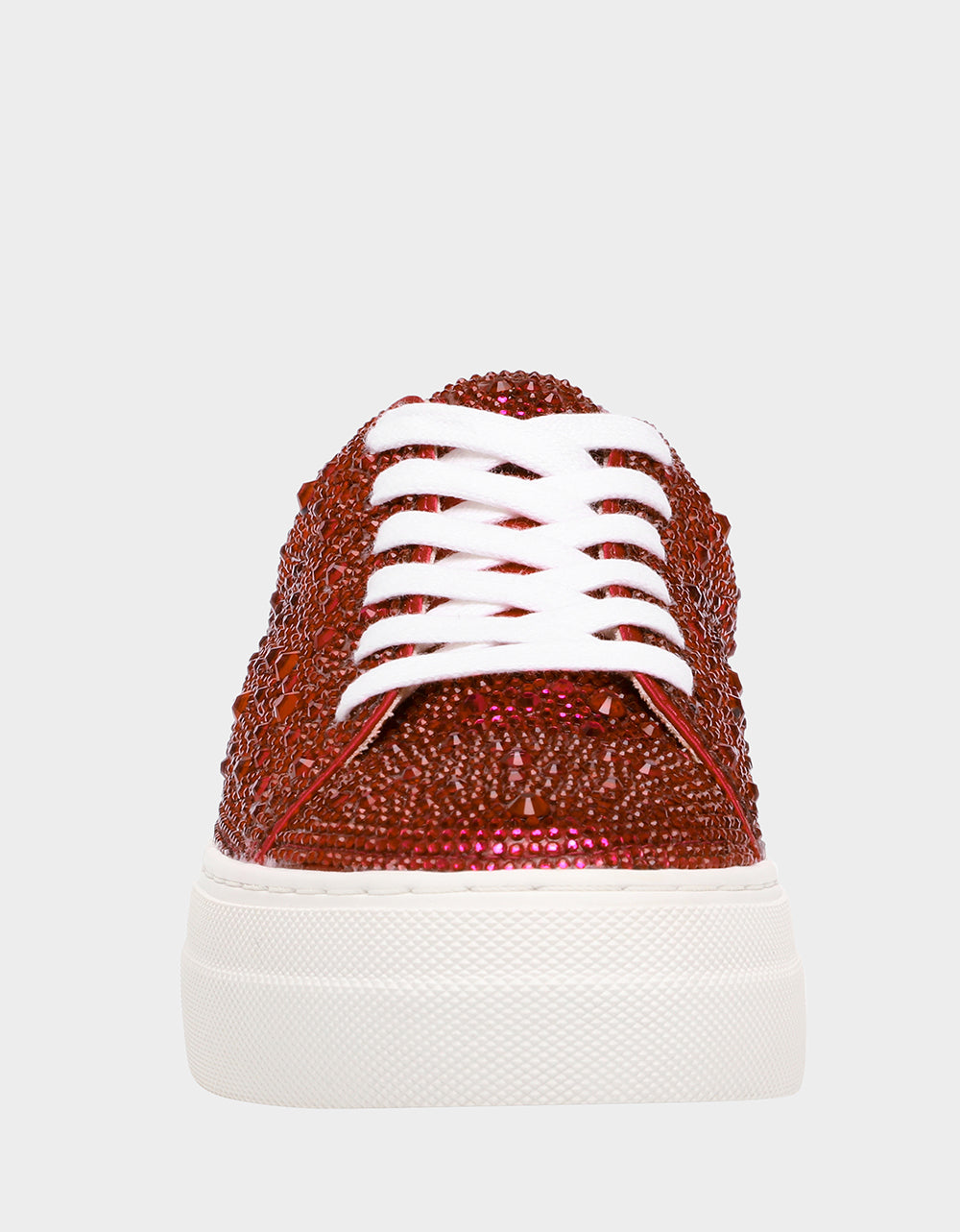 Betsey Johnson Recommended - SIDNY RED Rhinestone Sneaker