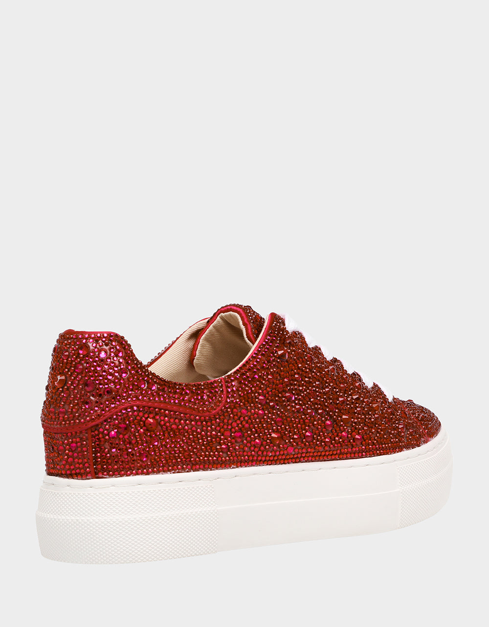 Betsey Johnson Recommended - SIDNY RED Rhinestone Sneaker