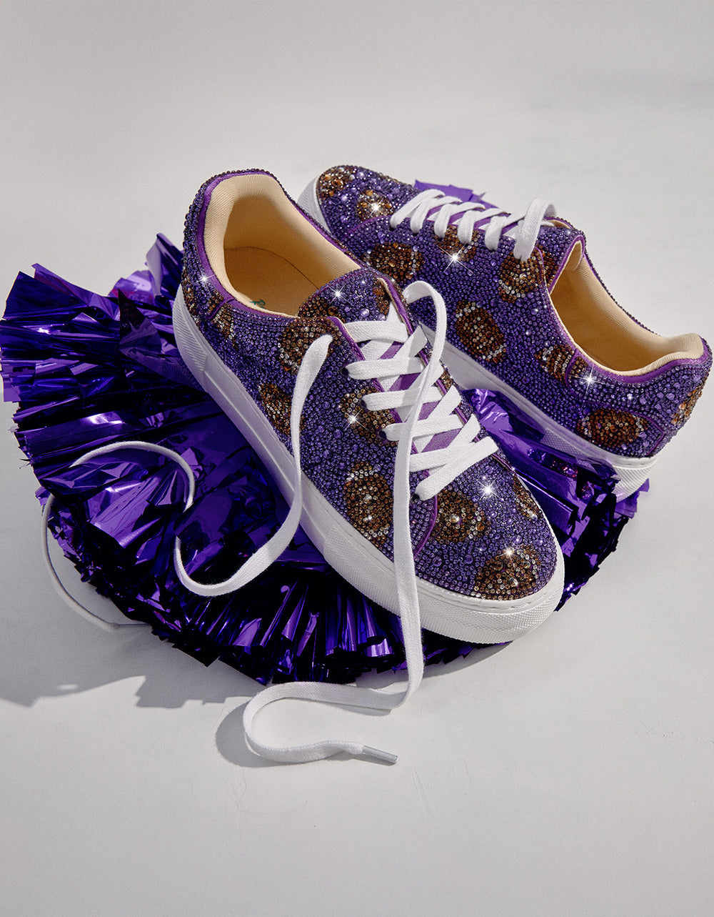 Betsey Johnson Discount - SIDNY PURPLE FOOTBALL Women's Football Sneaker