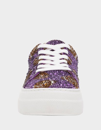 Betsey Johnson Discount - SIDNY PURPLE FOOTBALL Women's Football Sneaker